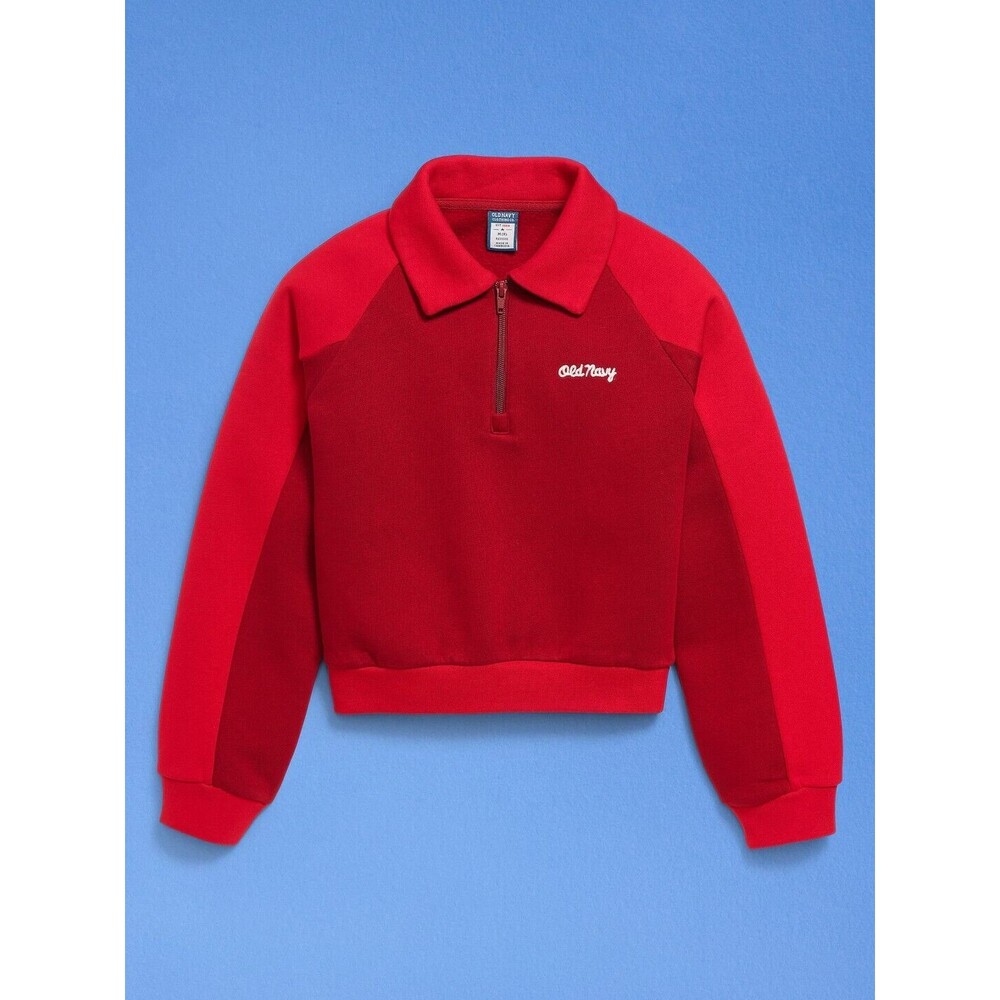 Old Navy '94 Logo-Graphic Quarter-Zip Sweatshirt for GirlsSz-XXL
